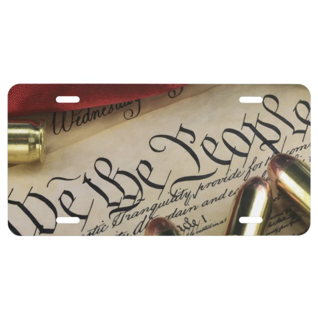 Declaration of Independence   License Plate (Front)