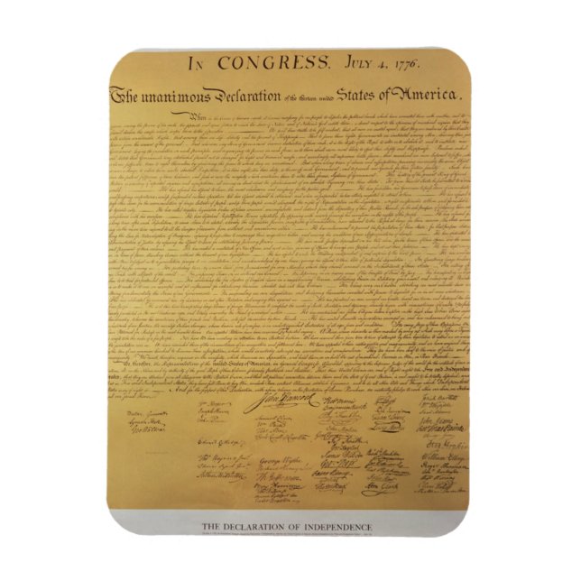 Declaration of Independence Magnet (Vertical)