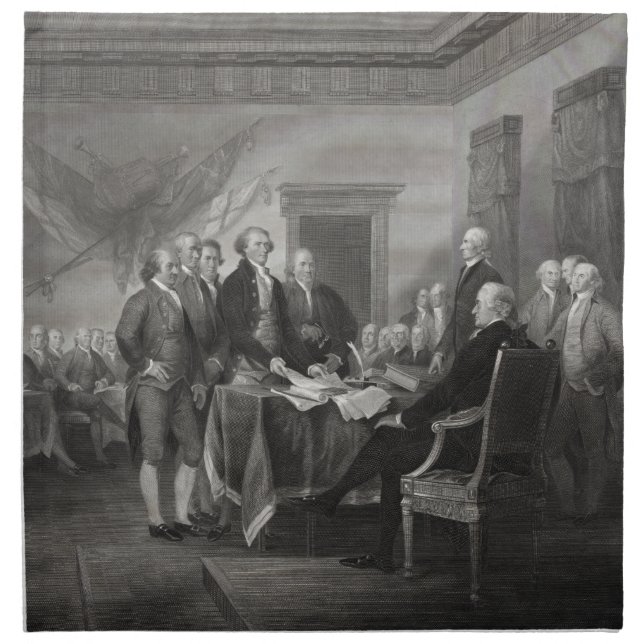 Declaration of Independence Napkin (Front)