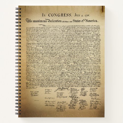 Declaration of Independence Notebook