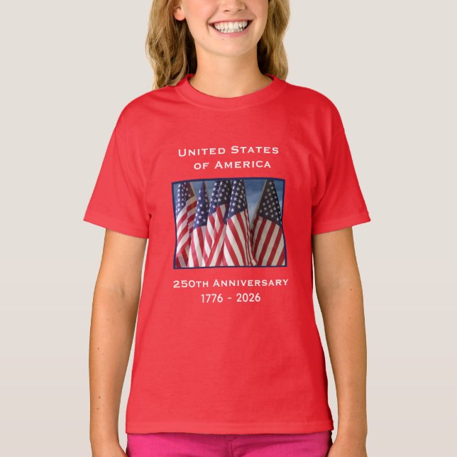 Declaration of Independence on Back July 4th 1776 T-Shirt (Front)