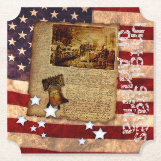 Declaration of Independence Paper Coaster