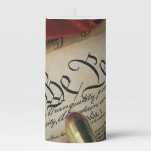 Declaration of Independence Pillar Candle