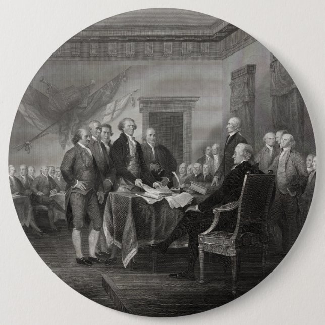 Declaration of Independence Pinback Button (Front)