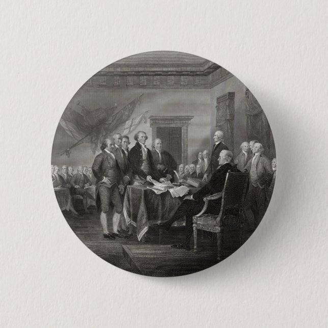 Declaration of Independence Pinback Button (Front)