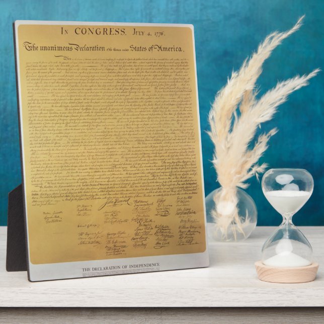 Declaration of Independence Plaque (Side)