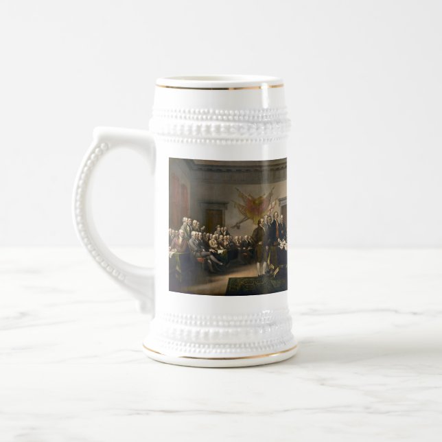 Declaration of Independence Presented To Congress Beer Stein (Left)