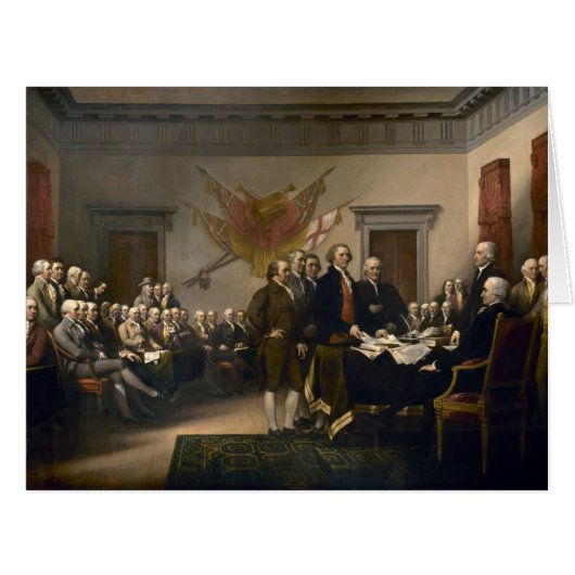 Declaration of Independence Presented To Congress Cards (Front Horizontal)