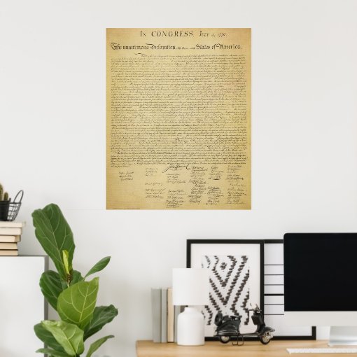 Declaration of Independence Print | Zazzle