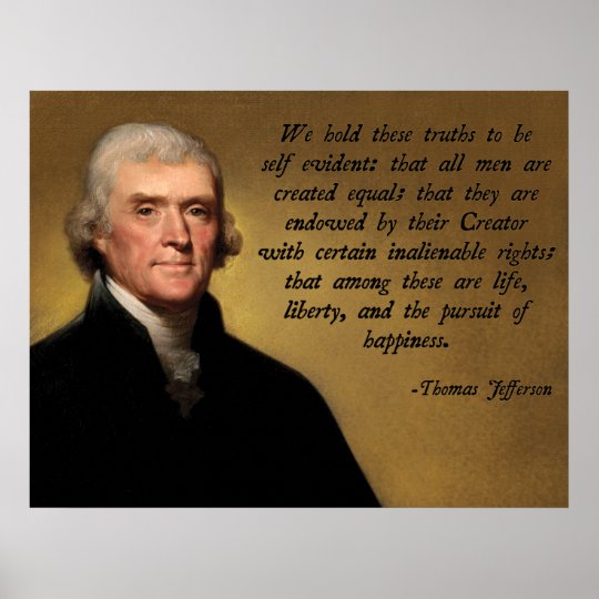 Declaration of Independence Quote Poster | Zazzle.com