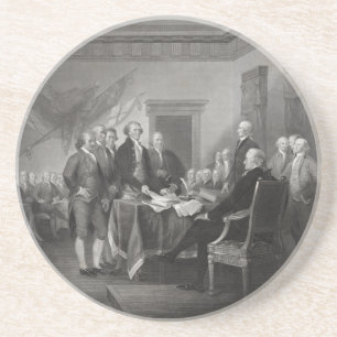 Declaration of Independence Sandstone Coaster