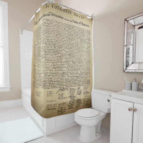 Declaration of Independence Shower Curtain