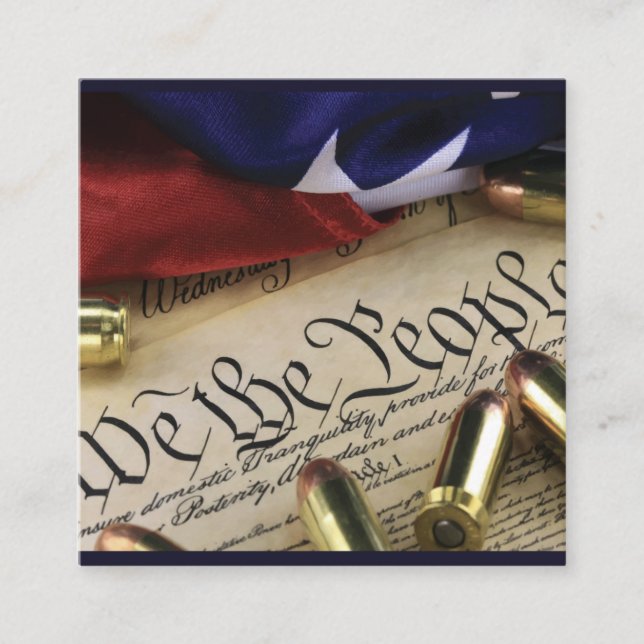 Declaration of Independence   Square Business Card (Front)