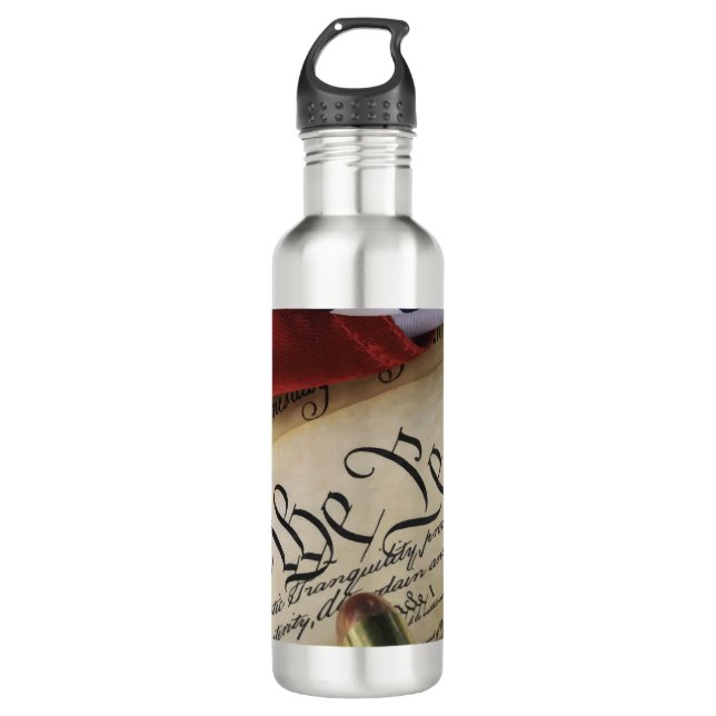 Declaration of Independence   Stainless Steel Water Bottle (Front)