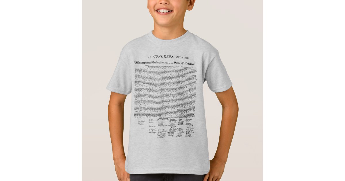 declaration of independence shirt