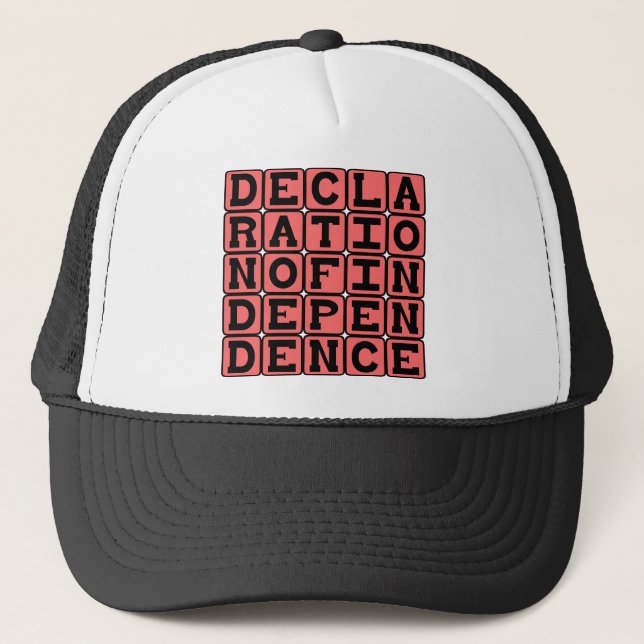 Declaration of Independence Trucker Hat (Front)