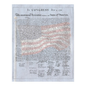 Declaration of Independence US History Classroom Poster