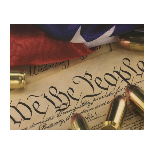 Declaration of Independence   Wood Wall Art (Front)