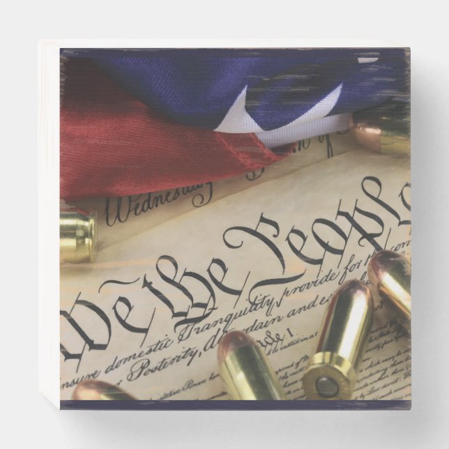 Declaration of Independence  Wooden Box Sign (Front Horizontal)