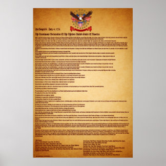 Declaration of IndependenceV-1-Style-1 Poster