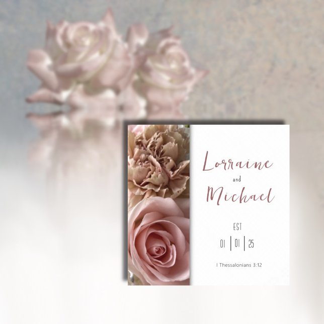 Declaration of Love Pale Pink Rose Square Poster (Creator Uploaded)