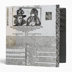 Declaration of the marriage of Frederick V 3 Ring Binder