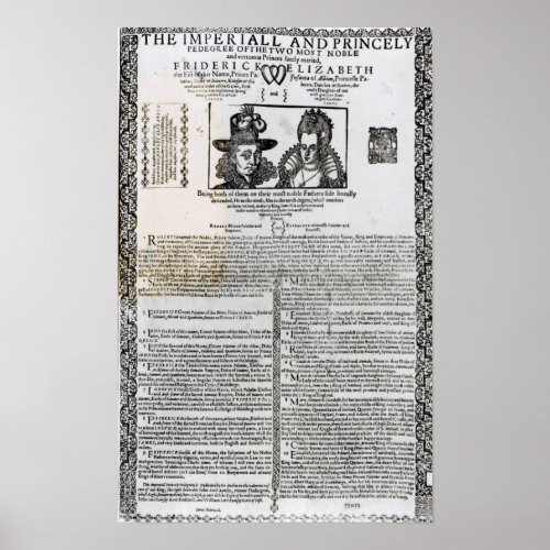 Declaration of the marriage of Frederick V Poster