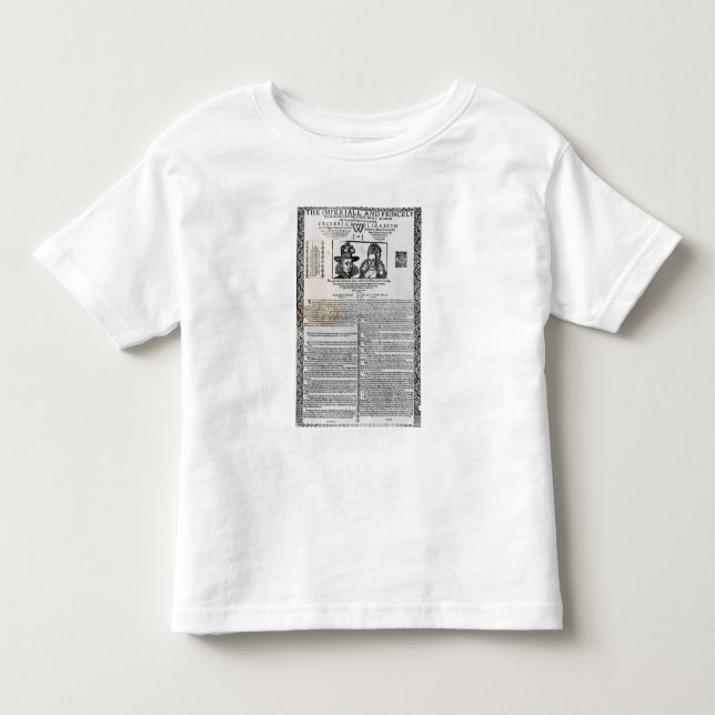 Declaration of the marriage of Frederick V Toddler T-shirt (Front)