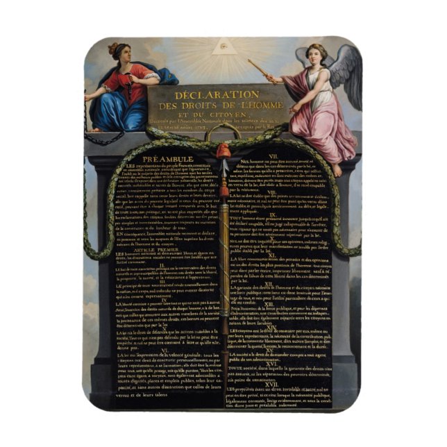 Declaration of the Rights of Man and Citizen Magnet (Vertical)