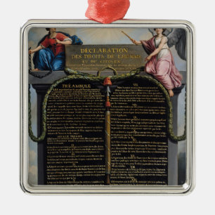 Declaration of the Rights of Man and Citizen Metal Ornament