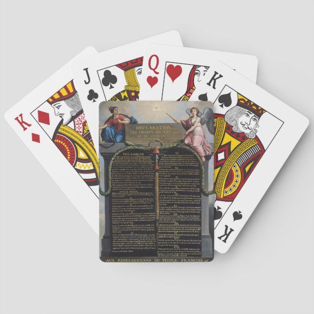 Declaration of the Rights of Man and Citizen Poker Cards (Back)