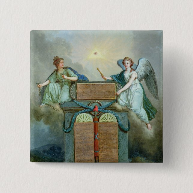 Declaration of the Rights of Man and the Citizen Pinback Button (Front)