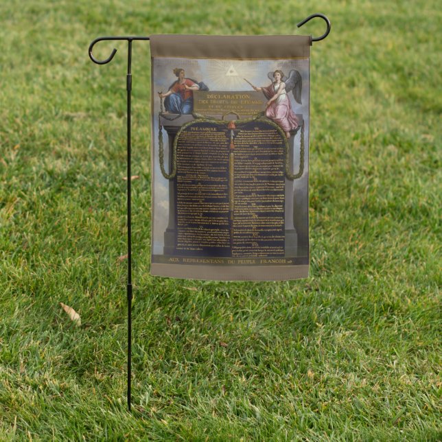 Declaration - Rights of Man and of the Citizen Garden Flag (In SItu)