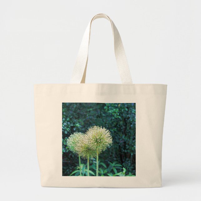 Declarations Images Allium Flowers Large Tote Bag (Front)