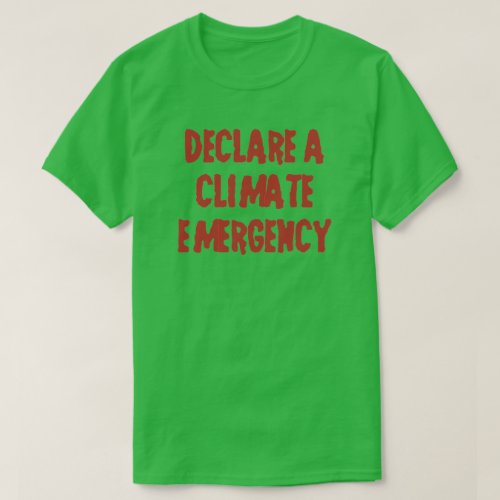 DECLARE A CLIMATE EMERGENCY T_Shirt