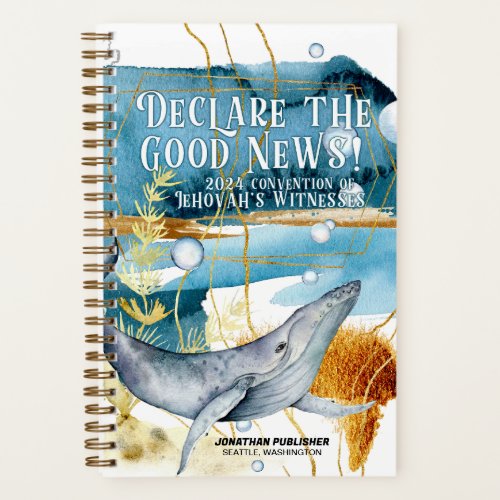 Declare the Good News JW Convention Sealife Notebook