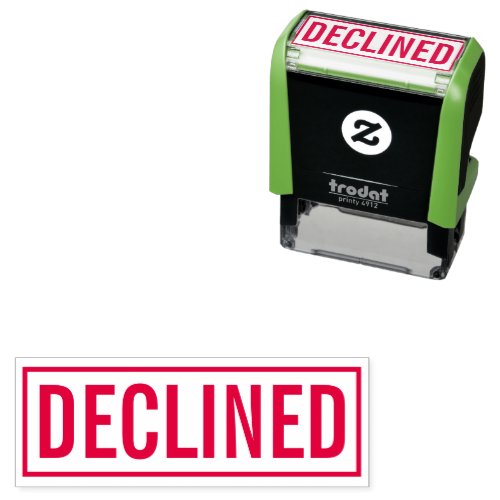 Declined business offices  self_inking stamp