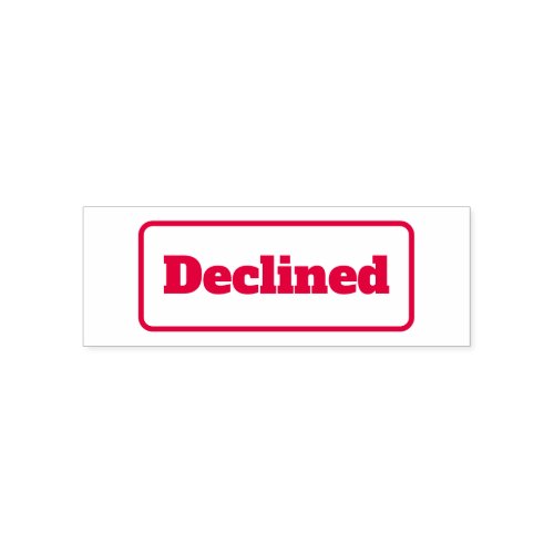 Declined Simple Office Business Stamp Self Inking