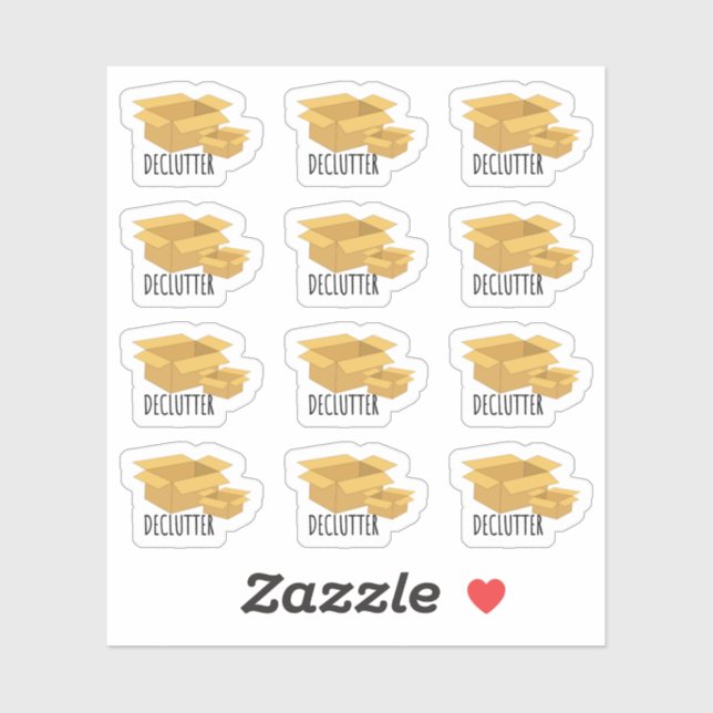 Declutter Home Organizing Calendar Bujo Planner Sticker (Sheet)