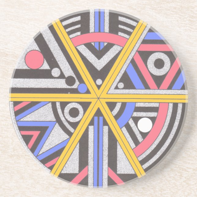 Deco 1 drink coaster (Front)