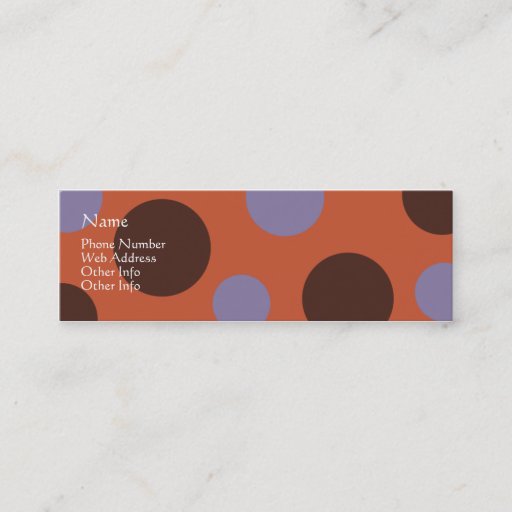 Customizable Deco A2 Profile Card Business Card