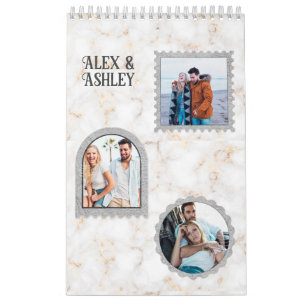 Deco Art Modern Customized Photo Name Calendar