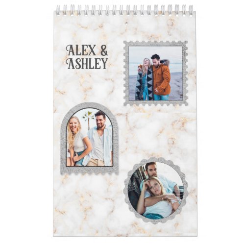 Deco Art Modern Customized Photo Name Calendar