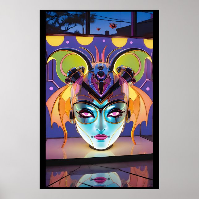 Deco Bat Lady Lantern Poster (Front)