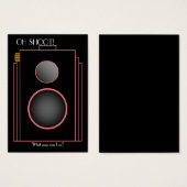 Deco Camera Bookmark (Parisian) (Front & Back)
