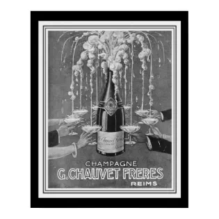 Deco Chauvet Freres Champagne Ad 16 x 20 Poster Deco Chauvet Freres Champagne Ad 16 x 20 Poster