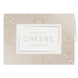 Deco Cheers Corporate Holiday Card