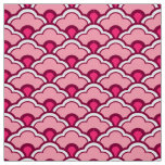 Deco Chinese Scallops, Fuchsia and Light Pink Fabric