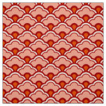 Deco Chinese Scallops, Peach, Rust and Cream Fabric