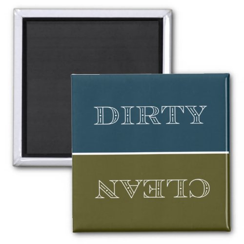 Deco CleanDirty Dishwasher Magnet BlueGold